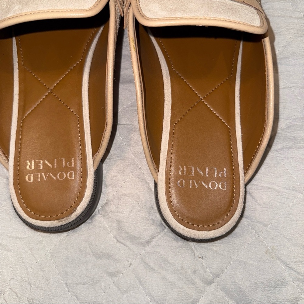 Donald J. Pliner Beige Tassel Mules - Picture 6 of 8